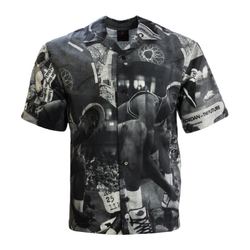 Elegant men's T-shirt Air Jordan Essentials Printed Camp Top Black - FV7311-133