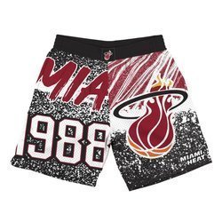 Mitchell & Ness NBA Miami Heat Shorts - SHORAJ19071-MHEBLCK
