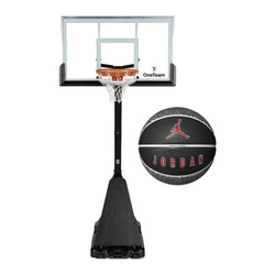 Set to Basketball Portable Stand OneTeam + Air Jordan Ultimate 8P Ball