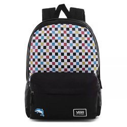 Vans Glitter Check Realm Backpack Custom Rose - VN0A48HGUX9