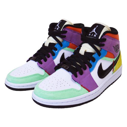 Air Jordan 1 Mid SE Lighbule Shoes - CW1140-100