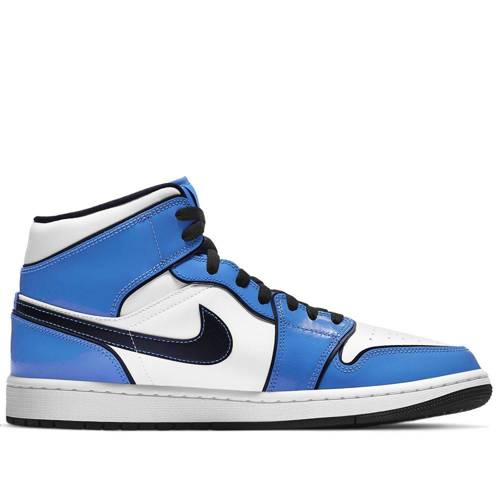 Air Jordan 1 Mid Signal Blue SE Shoes - DD6834-402