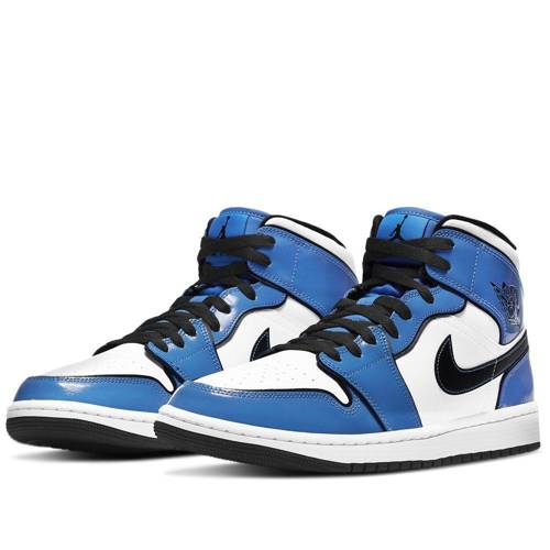 Air Jordan 1 Mid Signal Blue SE Shoes - DD6834-402