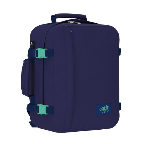 CabinZero Classic 28L 2 in 1 Backpack Travel Bag Wizzair Ryanair Deep Ocean - CZ082305