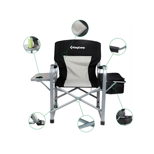 Camping Folding Director Chair KING CAMP Deluxe - KC3977