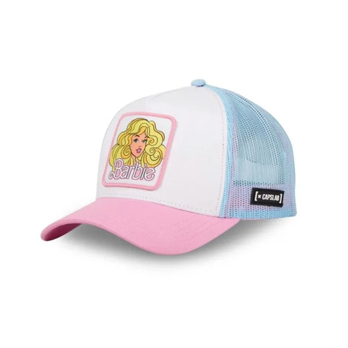 Capslab Barbie Trucker Snapback Cap Turquoise/White/Pink - CL/BA1/2/CT/BA17