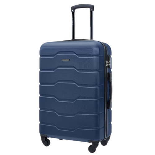 Medium Travel Suitcase PUCCINI Navy Wheels 58 L - ABS024B-7A