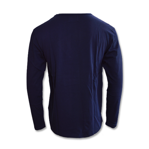 Men's Longsleeve Wood Wood Mel patches - 10235402-2323-Navy