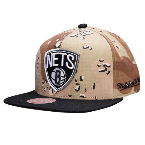 Mitchell & Ness NBA Brooklyn Nets Choco Camo Snapback Cap - HHSS1101-BNEYYPPPCAMO