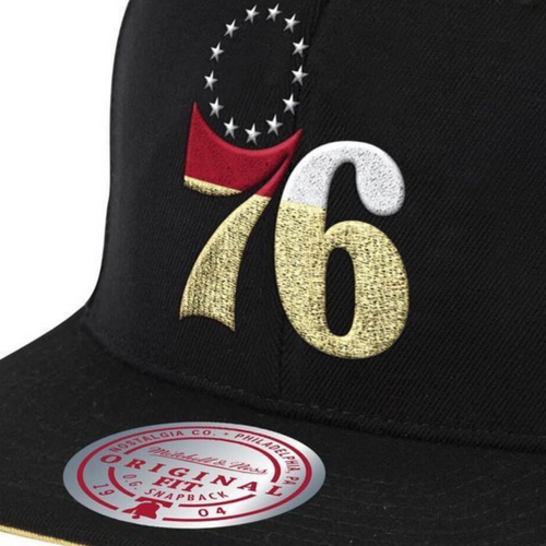 Mitchell & Ness NBA Philadelphia 76ers Cap - 6HSSMM19489-P76BLCK