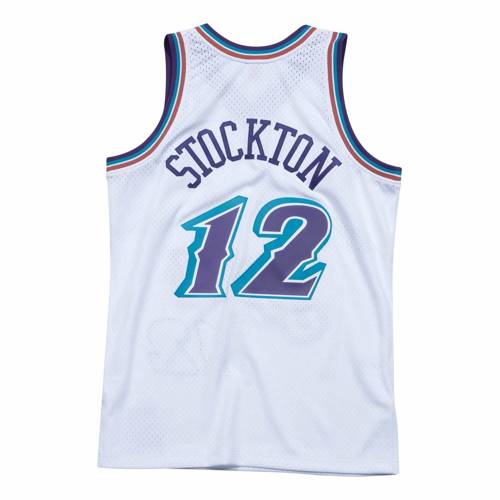 Mitchell & Ness NBA Swingman Jersey Utah Jazz John Stockton - SMJYLG18031-UJAWHIT96JST