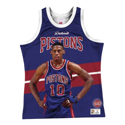 Mitchell & Ness Sublimated Player Tank NBA Detroit Pistons Dennis Rodman