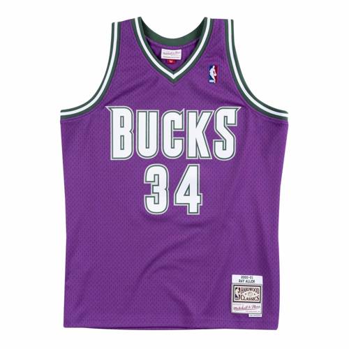 Mitchell & Ness Swingman Jersey NBA Milwaukee Bucks Ray Allen - SMJYAC18014-MBUPURP00RAL