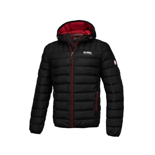 Pit Bull West Coast Padded Hooded Jacket Seacoast Black