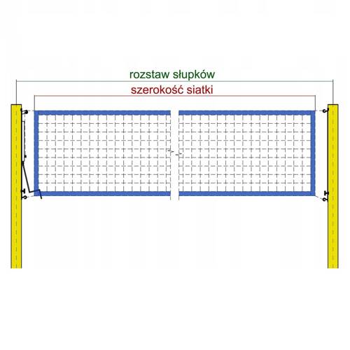 Professional Volleyball Net RomiSport 8,5m x 1m - Sia000014