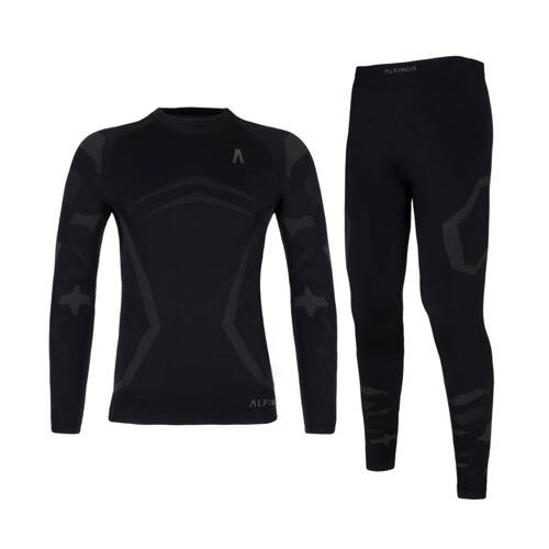 Set of thermal kids's underwear Alpinus Idre Black - SI11023