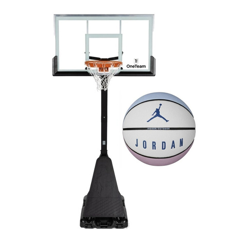 Set to Basketball Portable Stand OneTeam + Air Jordan Ultimate 2.0 8P Ball