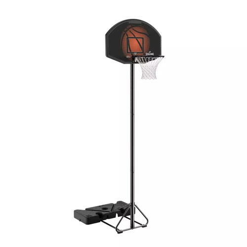 Spalding Highlight 44" Composite Portable Basketball Hoop + Ball Jordan Ultimate 2.0