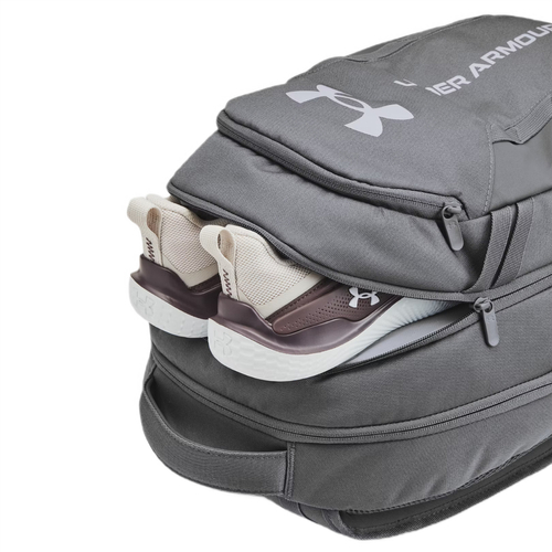 Sports backpack unisex for school grey 29L Under Armour UA Hustle 6.0 - 1384672-025