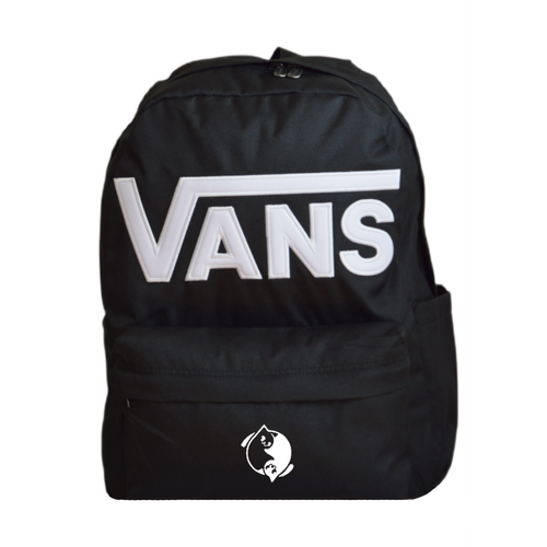 Vans Old Skool Drop V Backpack Black VN000H4ZBLK1 + Custom Yin Yang Cats