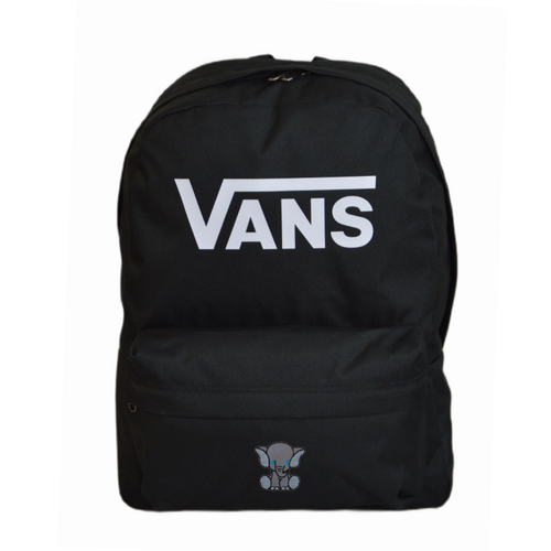 Vans Old Skool Print Backpack Black VN000H50BLK1 + Custom Elephant