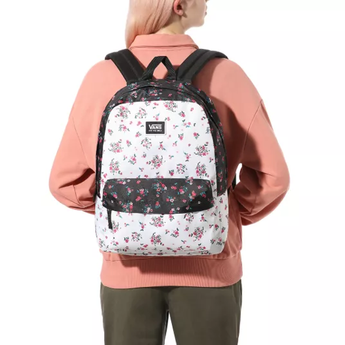 Vans Realm Classic Beauty Floral Patchwork Backpack + Pancil Pouch