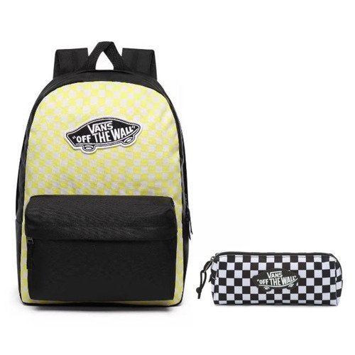 Vans Realm Lemon Tonic Checkerboard Backpack - VN0A3UI6VD7