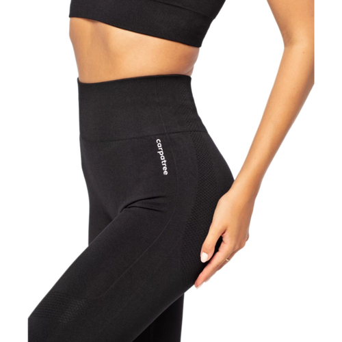 Women's sports leggings Carpatree Vibe Seamless - CP-VSL-BLACK