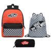  Vans Realm Paprika-Checkerboard Backpack + Benched Bag + Pencil Pouch