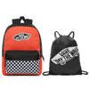  Vans Realm Paprika-Checkerboard Backpack - VN0A3UI6ZKF + Benched Bag