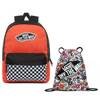  Vans Realm Paprika-Checkerboard Backpack - VN0A3UI6ZKF + Benched Bag