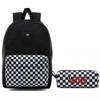 VANS New Skool Checkerboard Backpack-VN0002TL2OB + Pencil Pouch