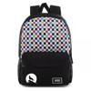 Vans Glitter Check Realm Backpack Custom Hallowenn Wolf - VN0A48HGUX9