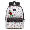 Vans Realm Classic Beauty Floral Patchwork Backpack Custom Rose