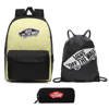 Vans Realm Lemon Tonic Checkerboard Backpack + Pencil Pouch + Bag