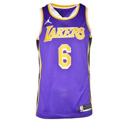 Air Jordan NBA LeBron James Los Angeles Lakers Jersey Men's Swingman - CV9481-513