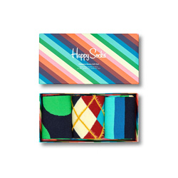Happy Socks 3-pack Classics giftbox- XCCS08-7303