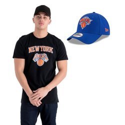 New Era NBA New York Knicks T-shirt + Strapback