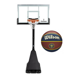 Set to Basketball Portable Stand OneTeam + Wilson NBA Team Denver Nuggets Ball