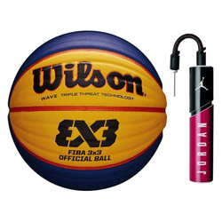 Set to Basketball Wilson Official 3x3 FIBA Game Basketball Streetball + Air Jordan Ball Pump