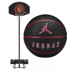 Spalding Highlight 44" Composite Portable Basketball Hoop  + Jordan Ball