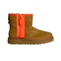 UGG W Classic Mini Zipper Tape Logo Chestnut - 1144034-CHE