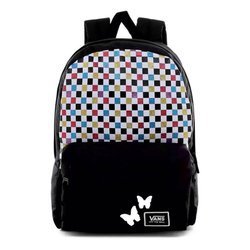 Vans Glitter Check Realm Rucksack Custom Butterfly - VN0A48HGUX9