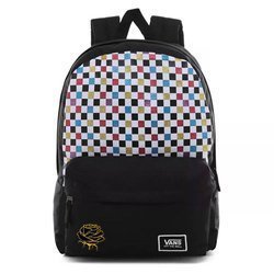 Vans Glitter Check Realm Rucksack Custom Rose - VN0A48HGUX9