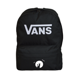 Vans Old Skool Print Backpack Black VN000H50BLK1 + Custom Halloween Cat