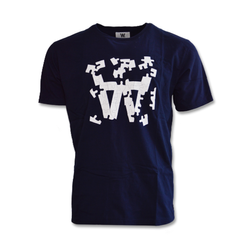 Wood Wood Ace Puzzle T-shirt Navy - 10295703-2222-7000