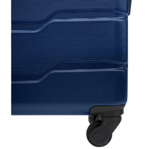 Mittelgroßer Reisekoffer PUCCINI Marineblau Räder 58 L - ABS024B-7A