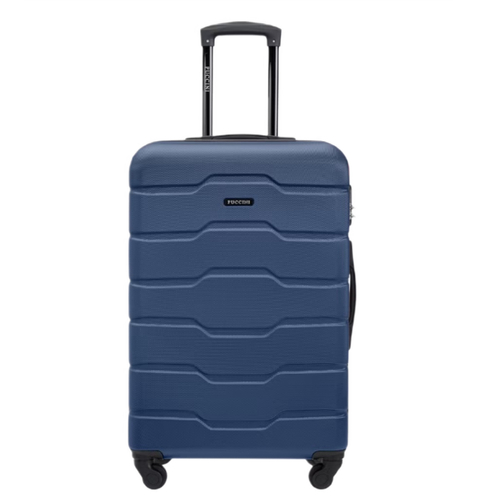 Mittelgroßer Reisekoffer PUCCINI Marineblau Räder 58 L - ABS024B-7A