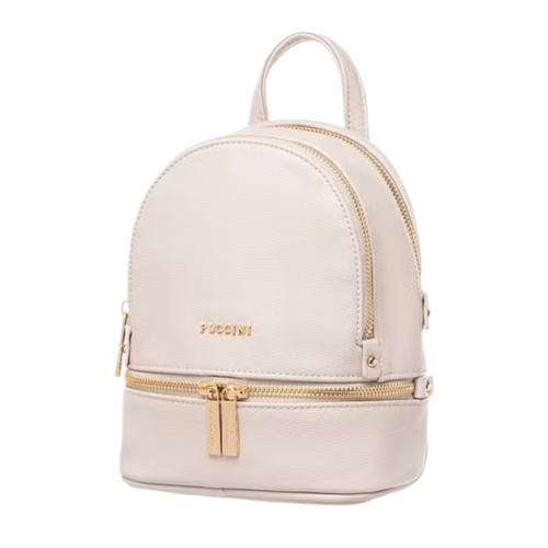 PUCCINI Timeless Collection Mini Backpack Beige - BML036P-6B