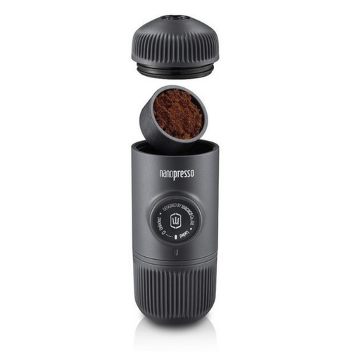 Portable travel coffee maker Wacaco Nanopresso with case - Black.